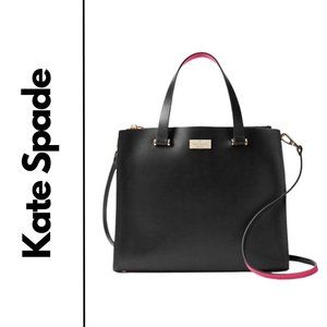 Kate Spade New Work- Kyra Pink and Black Tote